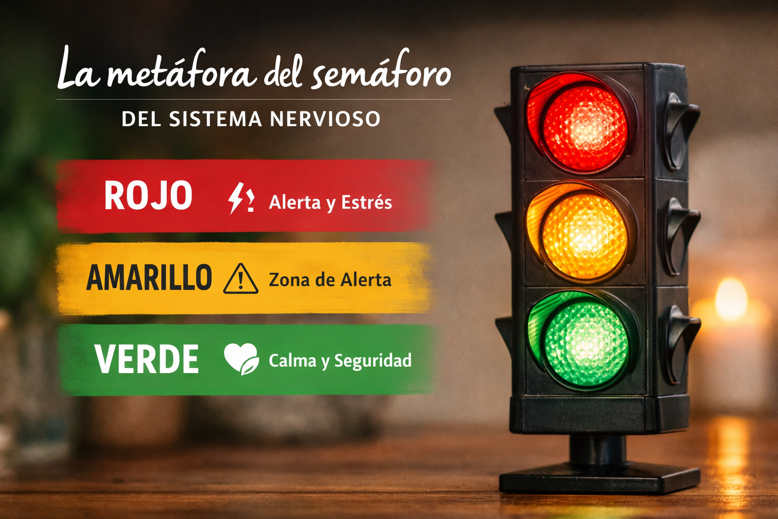 Metáfora del semáforo del sistema nervioso