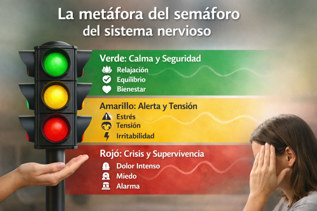 Metáfora del semáforo del sistema nervioso